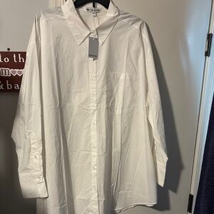Walter Baker White Dress Shirt with Classic Collar